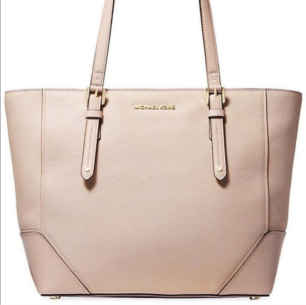 Michael Kors soft pink LG soft leather tote